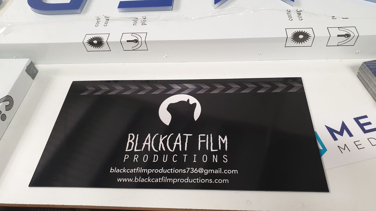 blackcatfilmpr2's tweet photo. Hi Guys,
Print Projects just completed Black Cat Film Productions Signage here and will be post it off very shortly. Thanks Print Projects! 🎬

#Print #Signage #Black #Cat #BlackCat #BlackCatFilmProductions #bcfp #PrintProjects #Printing https://t.co/IijrJq4wvU