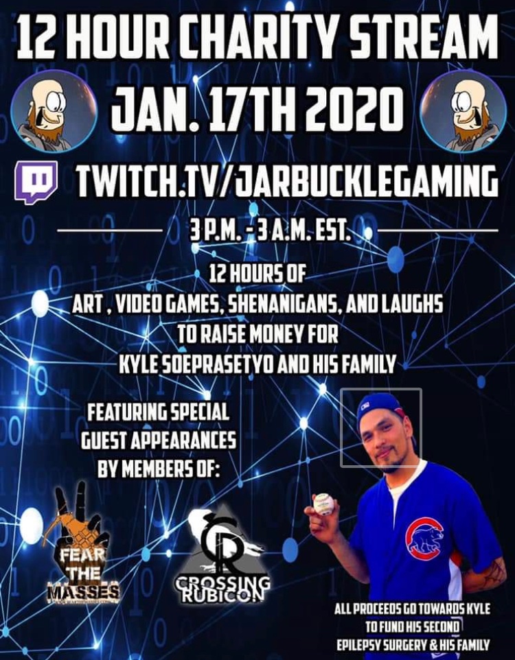 PSteel3's tweet photo. For all my gamer fans, tuning in this Friday would be much appreciated. #Twitch #Gaming #Epilepsy #EpilepsyAwareness https://t.co/ObrJfsEtIt