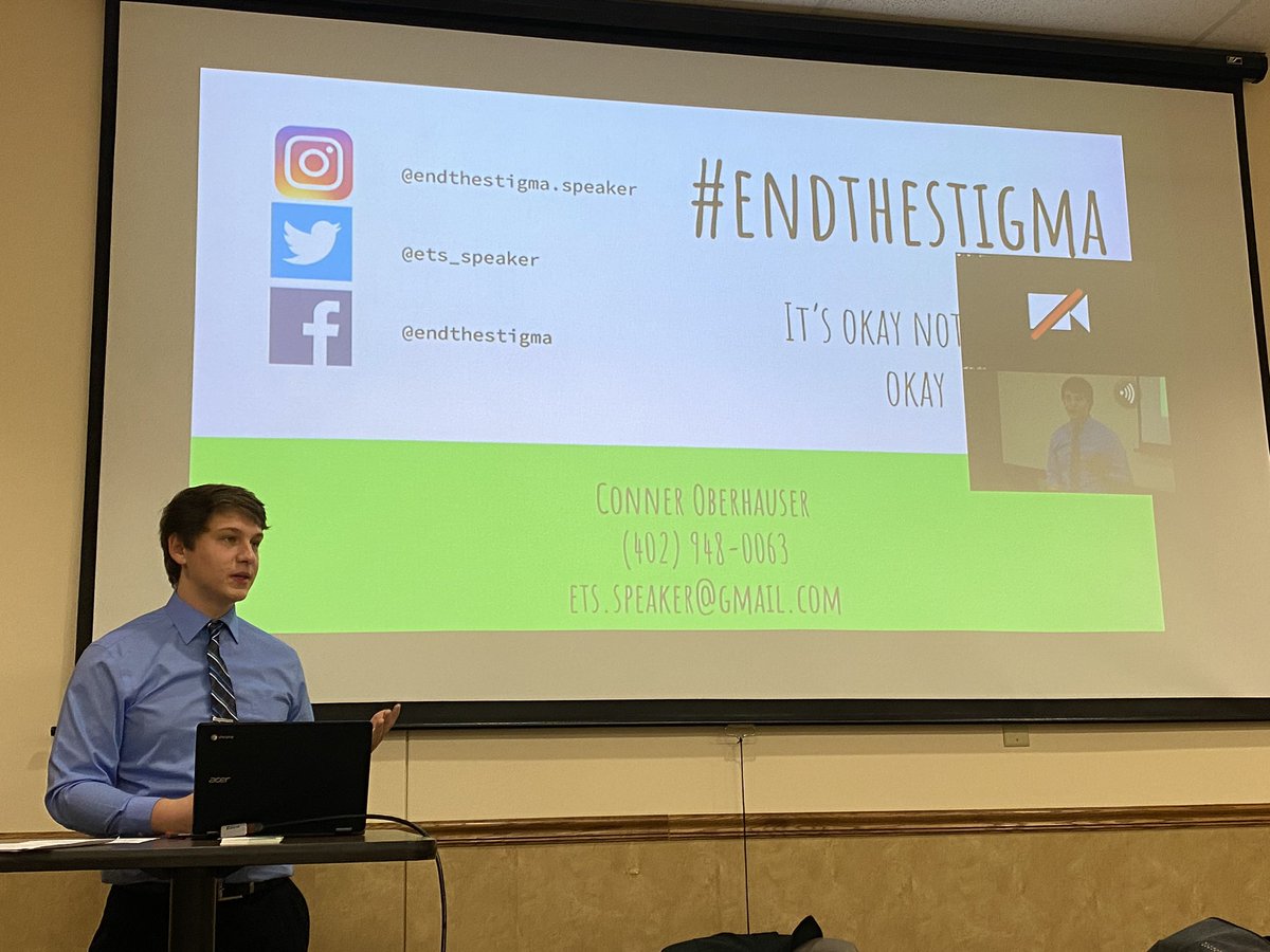 AliSmith09's tweet photo. Let’s end the STIGMA! Conner shared his compelling story on mental health &amp; how he was resilent in overcoming the most challenging times in his life! We need more Connor’s in this world! Brave, powerful, real talk! Book @ets_speaker to come speak to your students! Amazing! https://t.co/2DUhFiEd73