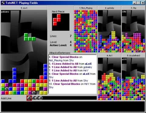 TetriNET screenshot