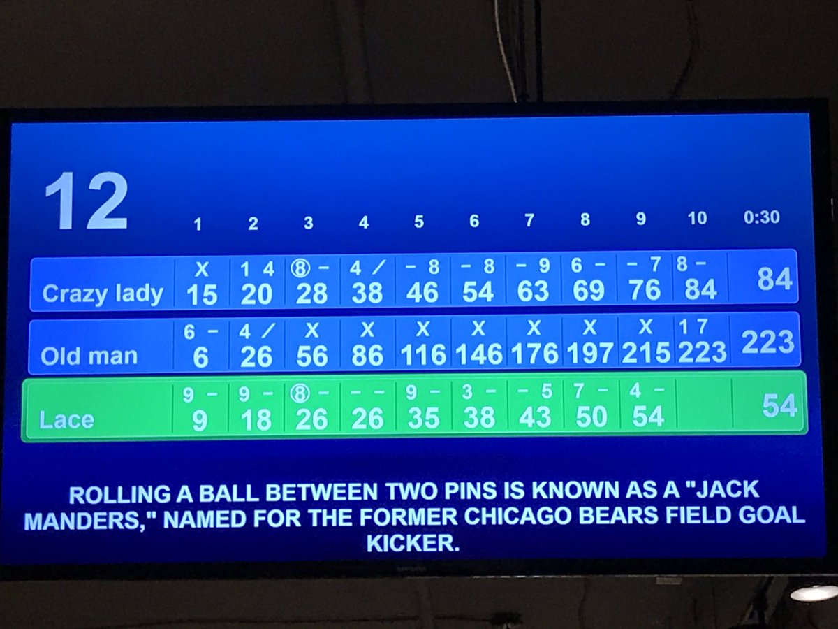 LAndrewsPatt's tweet photo. Love #bowling at #MapleHall ! For the first time ever, beat the youngest in two games, but hubby picked tonight to bowl a bunch of strikes. That was his Wisconsin coming out in him, lolol. #Knoxville https://t.co/b995zrztyo