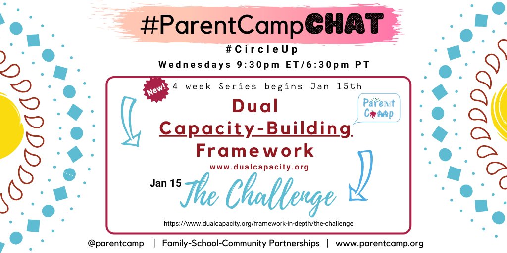 LauraGilchrist4's tweet photo. #parentcampchat I'm going live on Periscope in 5 because I have a whiteboard now and I wanna use it. :) #DCBF https://t.co/VUMyVozsk2
Kicking off a 4 week series TONIGHT on the resource that will guide you....the Dual Capacity-Building Framework!
Here are tonight's 3 questions https://t.co/4DZYqYKuBa