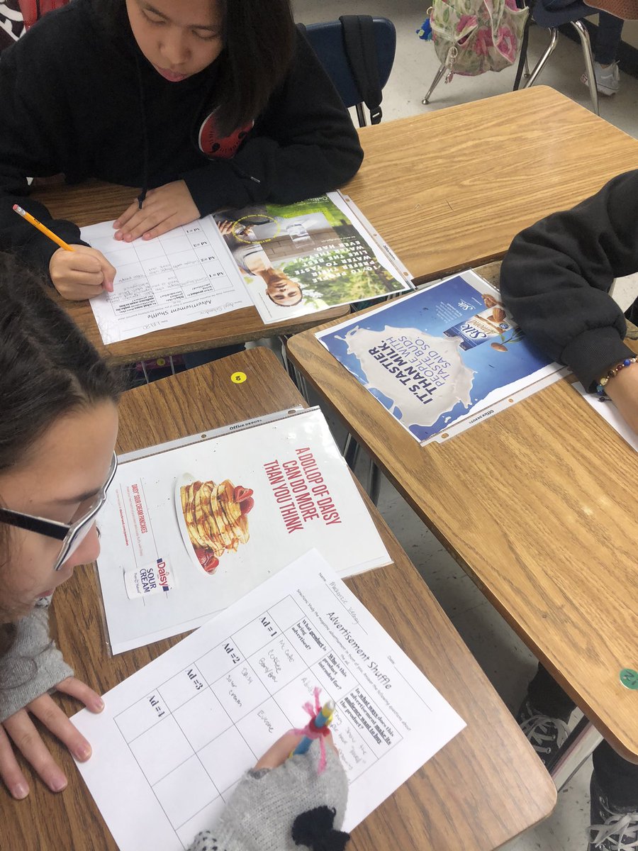 MsReierson245's tweet image. Exploring persuasive techniques in magazine advertisements. #JordanMSLegends #7thELA #artofpersuasion