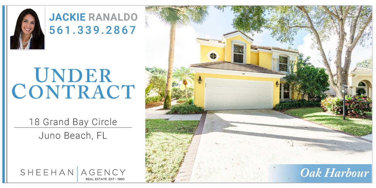 UNDER CONTRACT!

Oak Harbour at Juno Beach

18 Grand Bay Circle, Juno Beach, FL

#undercontract #realty #brokerage #realestate #southfloridaliving #floridarealestate #realestateagent #junobeach #junobeachfl #junobeachflorida #junobeachlife #junobeachrealestate