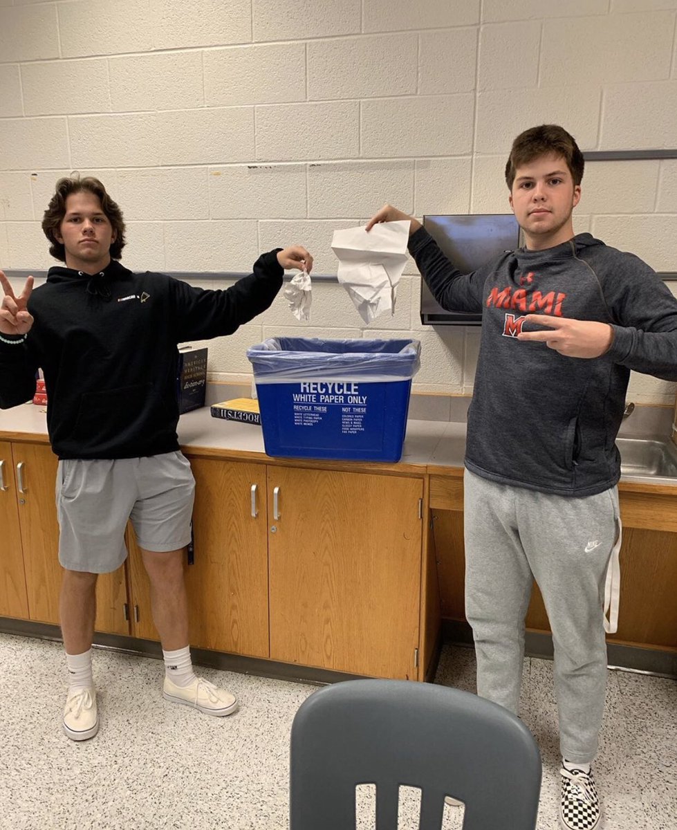 Our DECA chapter cleans up by always recycling! #vadecacleansup