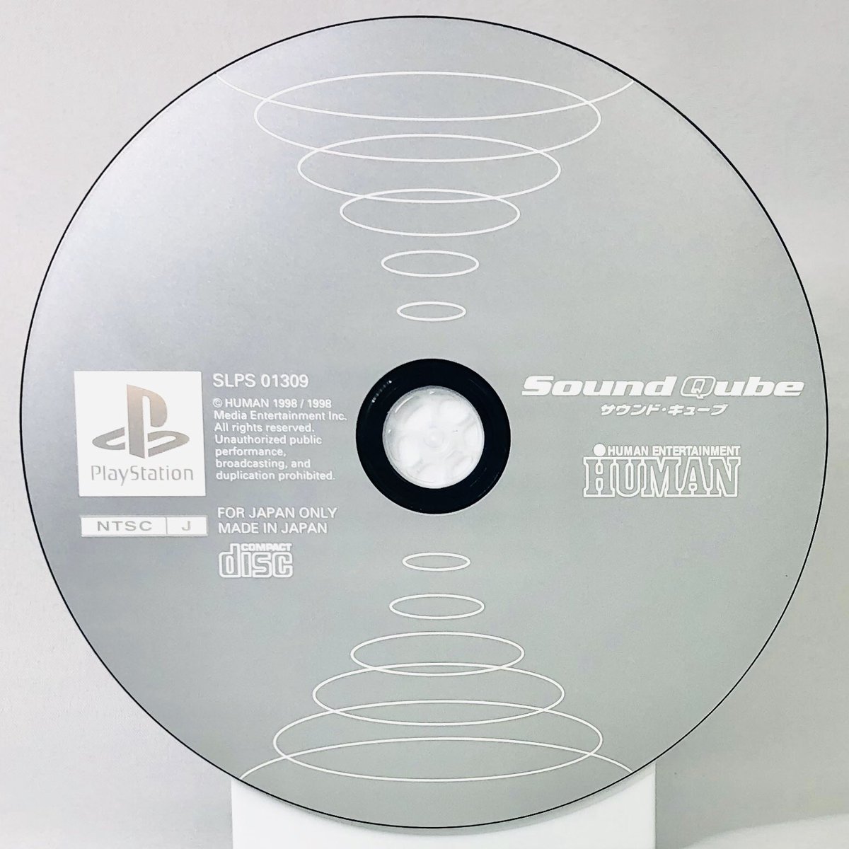 S.Q. Sound QubeHumanPlayStation, 1998Archives :  https://www.instagram.com/gamediscbeauty/ 