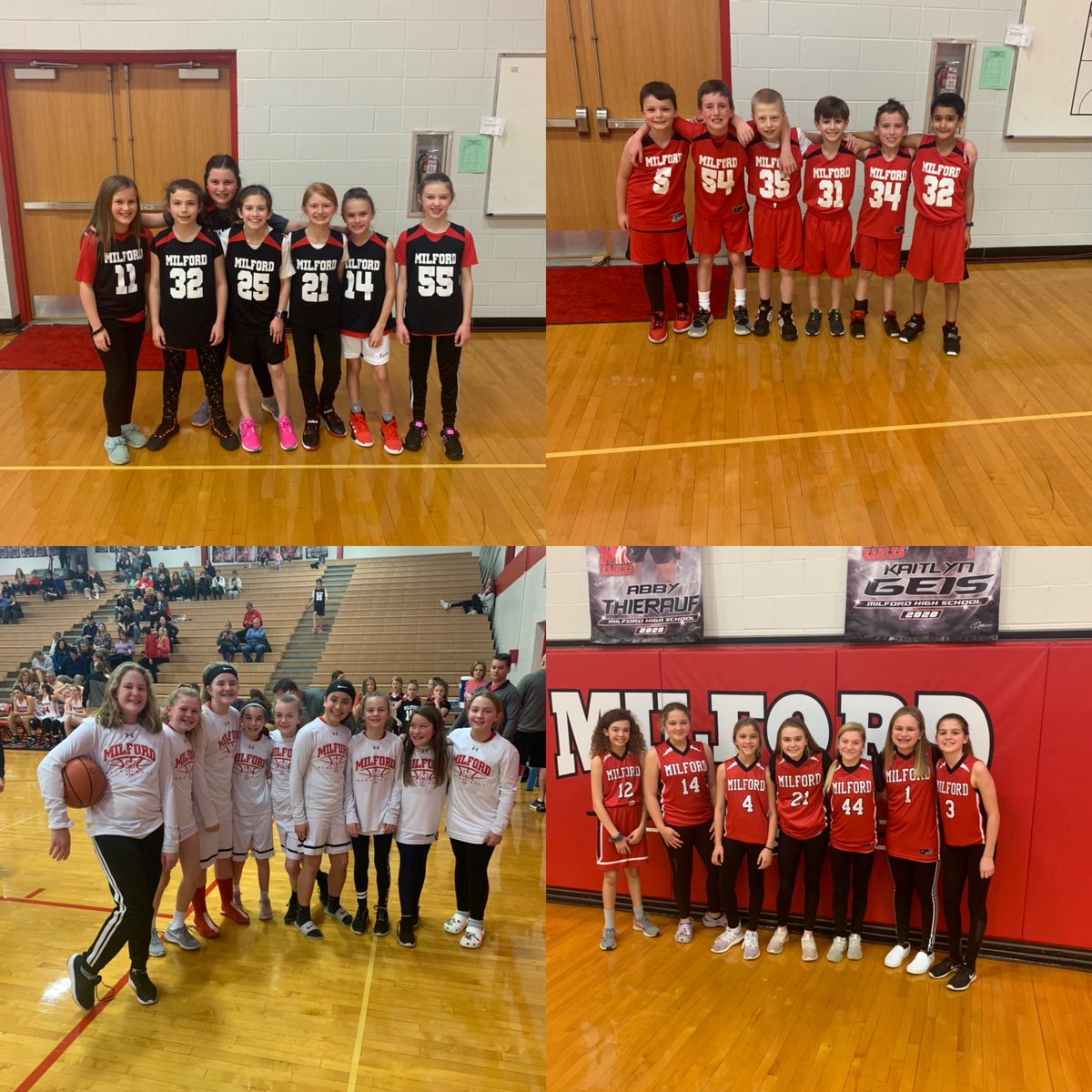 Huge S/O to our <a href="/MilfordMBA/">Milford Basketball Association</a> for coming out to our MBA Youth Night at our Girls Basketball 🏀 game tonight! Can’t wait to see everyone at the remaining Youth Nights later this year! #FutureEagles #AllForTheM <a href="/Milford_Schools/">Milford Schools</a>