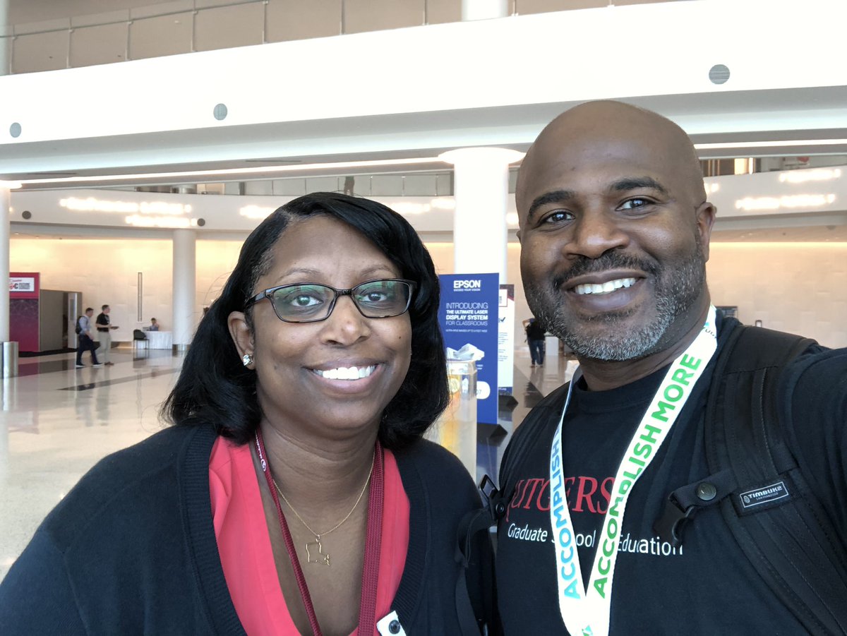 I have arrived at b #FETC20. Guess who is the very first person I see?<a href="/educatoralex/">Dr. Desiree Alexander of Educator Alexander</a> So happy to connect with my friend. Our first and last time was #ISTE19.