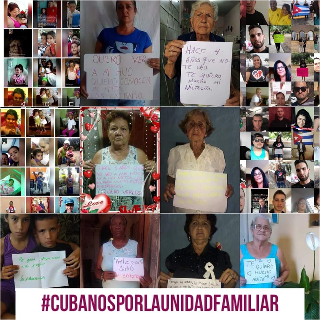 Alvaro43318109's tweet photo. Somos miles de hijos,hermanos, padres reclamando justicia y #reunificacionfamiliar ustedes destierran a sus profesionales por dejar la esclavitud #quitenlos8años @BrunoRguezP,@DiazCanelB @ONU_es https://t.co/vQfEWlCzdt