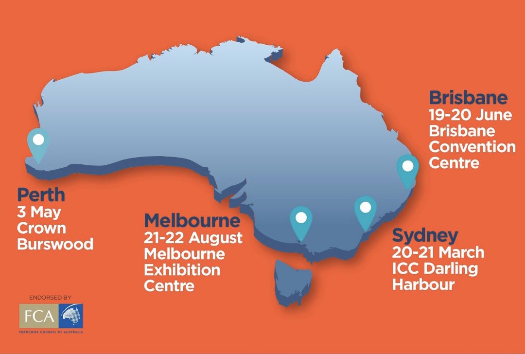 Want to be your own boss in 2020? Registrations are open now for the Franchising &amp; Business Opportunities Expo in Sydney, Perth, Brisbane or Melbourne. Let's make it happen!
Register now at franchisingexpo.com.au
#franchisingexpo #newyearnewyou #beyourownboss