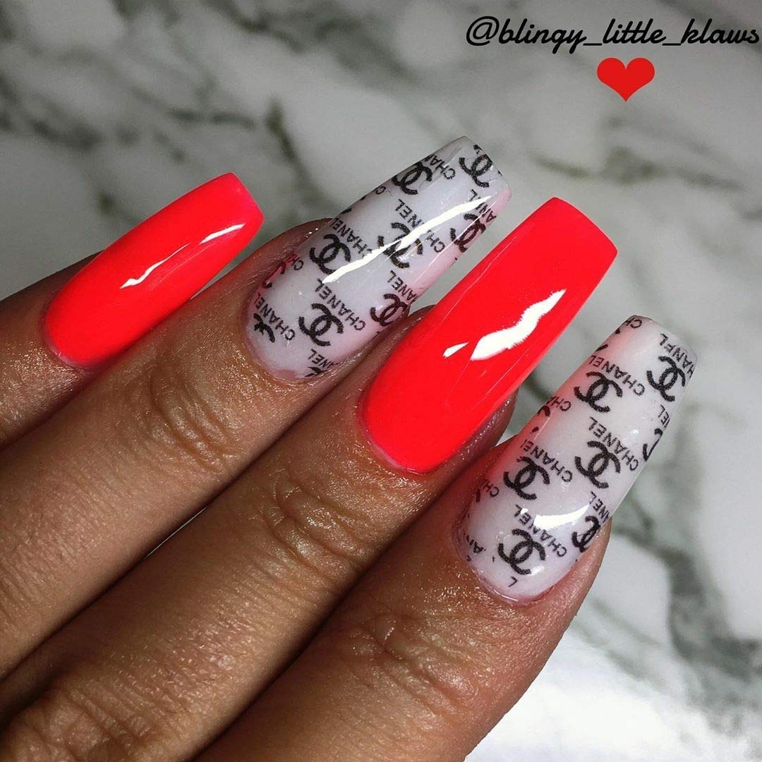 chanel nail art stickers