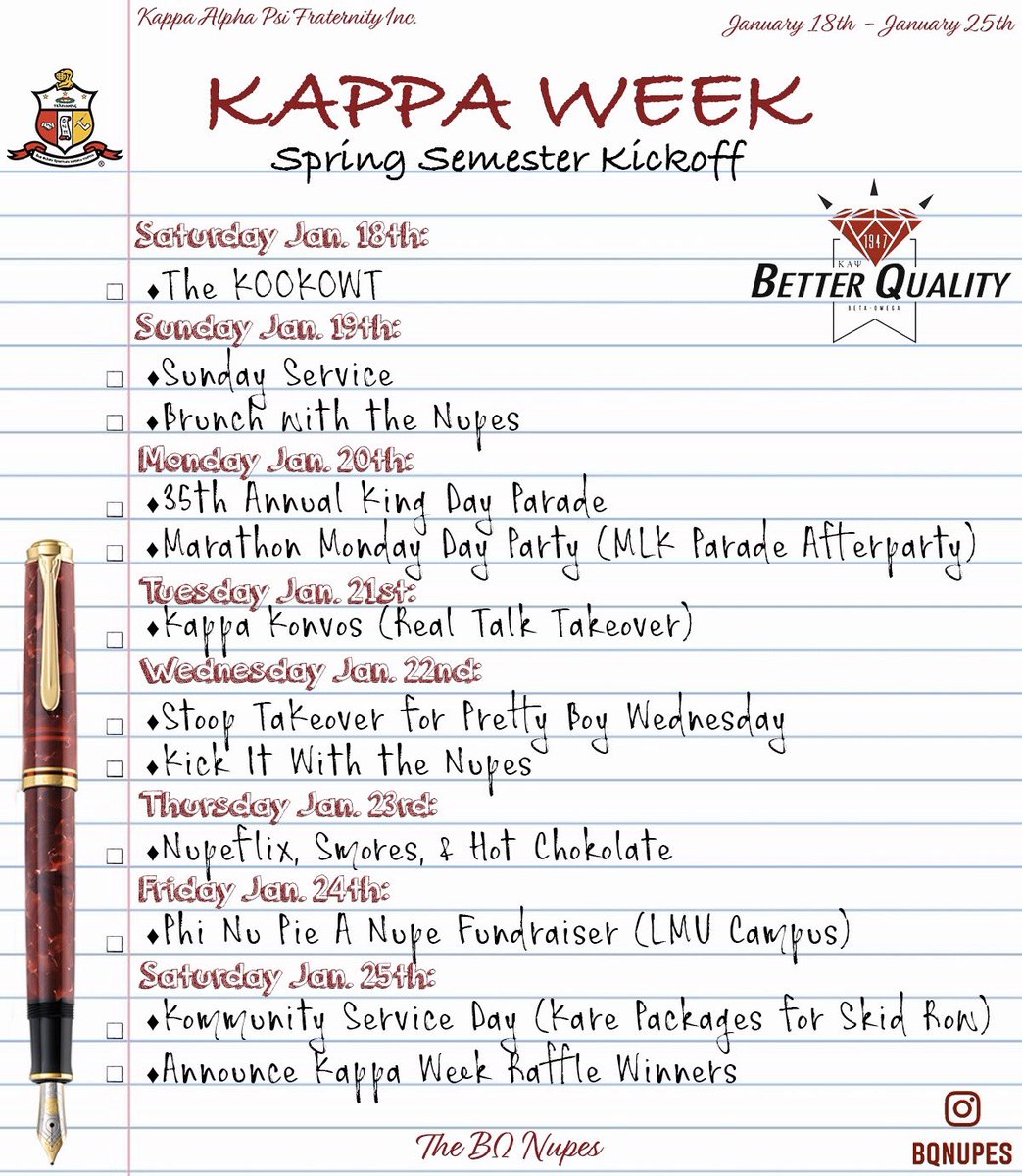 BQ_Nupes1947's tweet photo. 𝐊𝐚𝐩𝐩𝐚 𝐖𝐞𝐞𝐤 𝐒𝐩𝐫𝐢𝐧𝐠 𝐒𝐞𝐦𝐞𝐬𝐭𝐞𝐫 𝐊𝐢𝐜𝐤𝐨𝐟𝐟 

𝐸𝑣𝑒𝑛𝑡 𝐿𝑖𝑛𝑒𝑢𝑝 ⬇️ https://t.co/f1f6JQjHlx