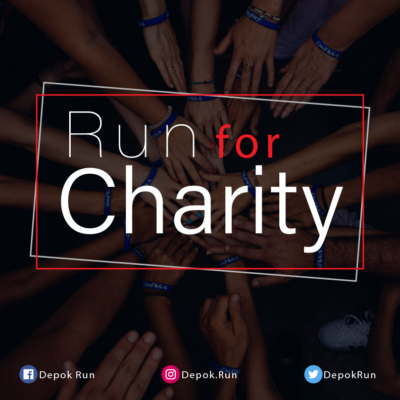 DepokRun's tweet image. Mengusung tema "Indonesian Heroes for Charity", Yayasan Salemba Studi Grup menghadirkan kesempatan bagi kalian untuk berpastisipasi dalam acara Lari 5K yang akan diselenggarakan di GDC Depok.

Sebesar 10% dari harga HTM total keseluruhan tiket akan didonasikan untuk Anak Jalanan.