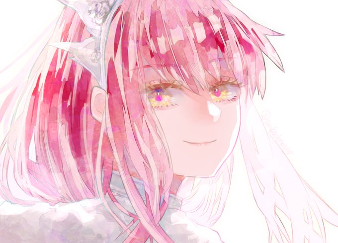 「pink hair tiara」 illustration images(Oldest)