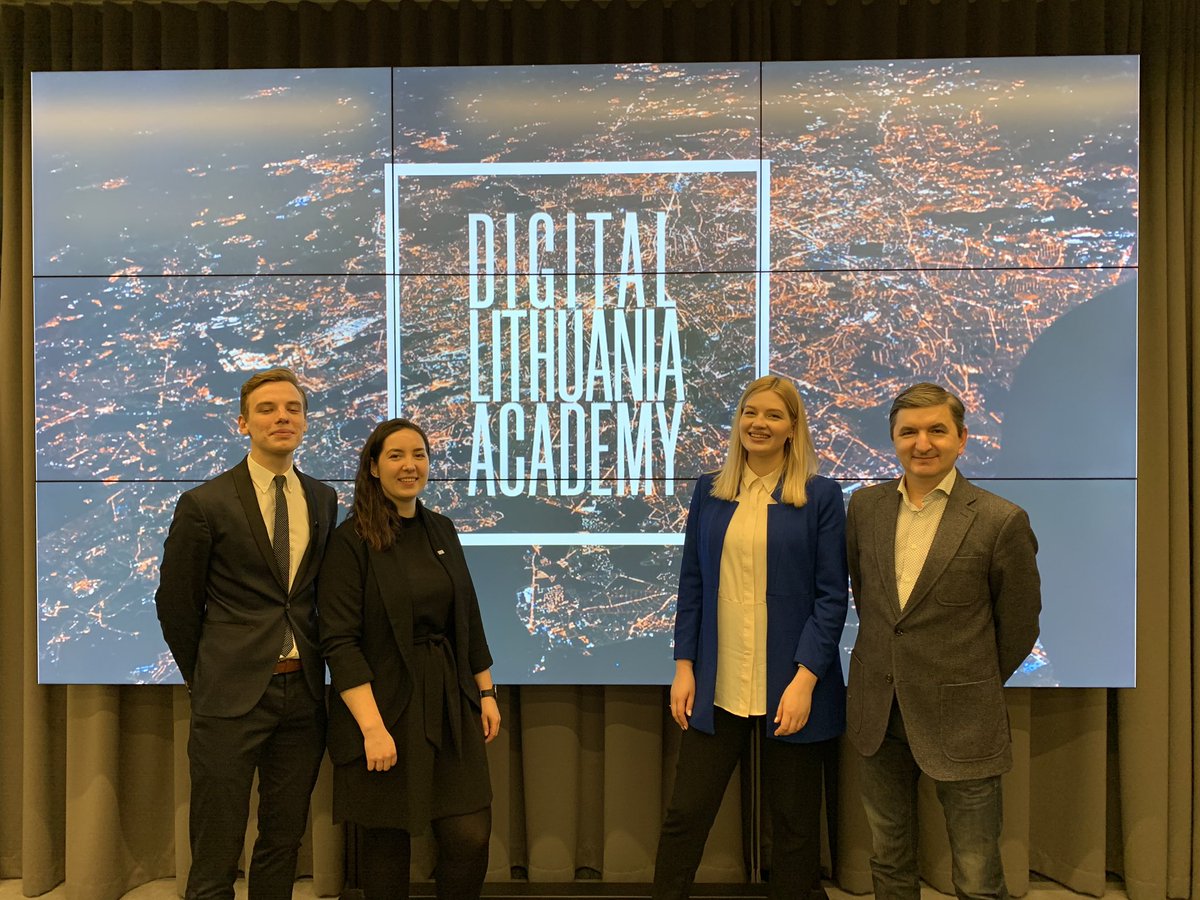 Darius_Gaidys's tweet photo. Digital Lithuania Academy launched yesterday. Great attendance, inspiring speakers, insightful discussions. Fantastic job by @KurkLT team - Judita, Justė and Žygimantas! #DigitalLithuania #DigitalDiplomacy https://t.co/kxx1fRQ5go