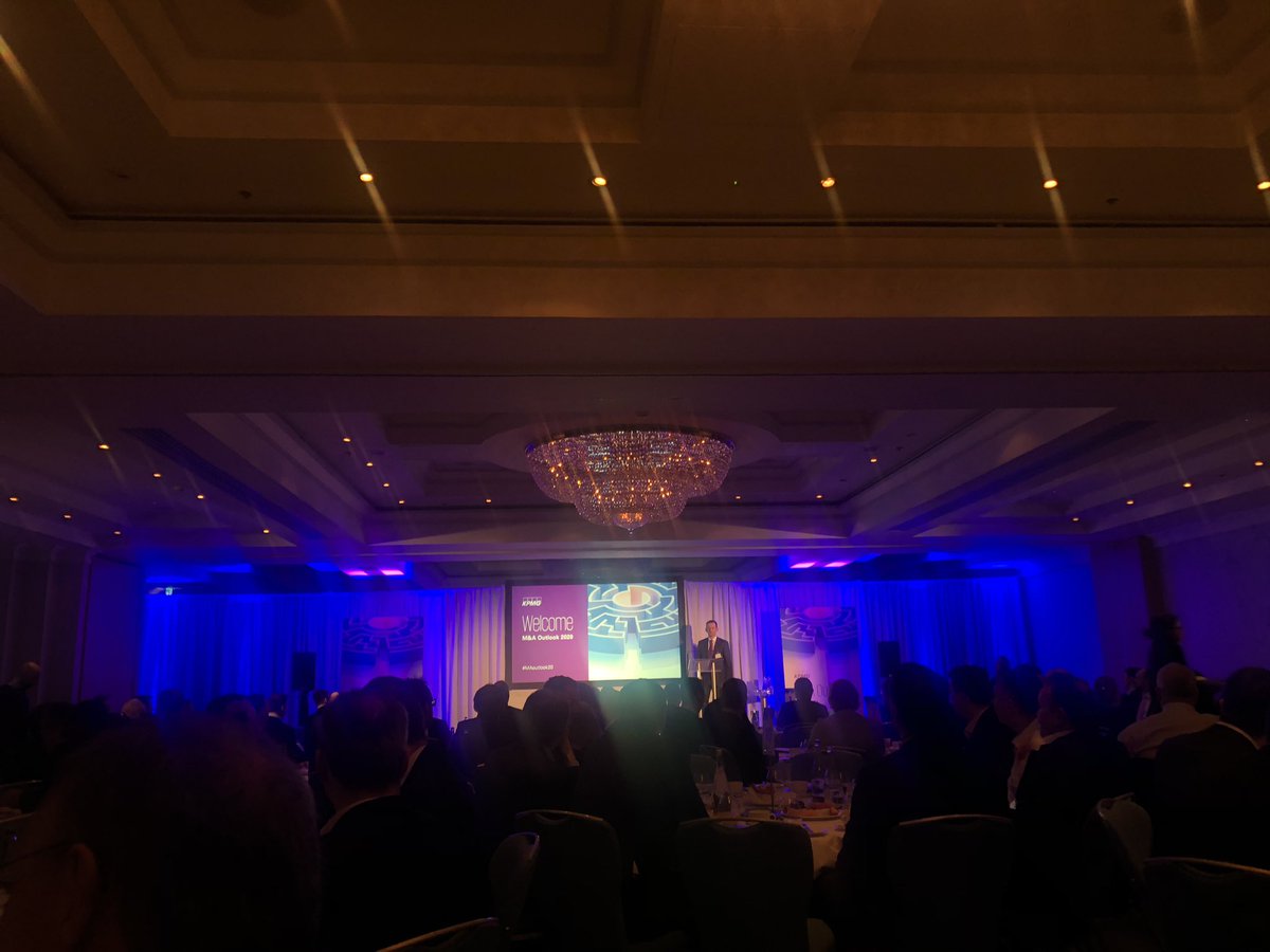 Full house at #kpmg #maoutlook20 this morning. Lookin forward to hearing colin hunt speaking.