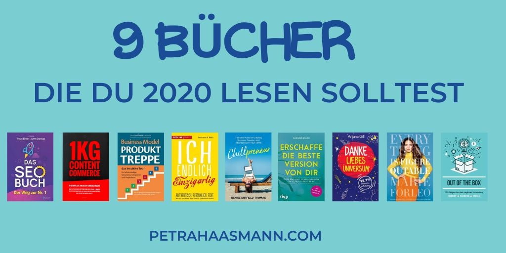 phaasmann's tweet image. ➡️Die 9 wichtigsten Bücher 📚 für dein Online Business in 2⃣0⃣2⃣0⃣ - petrahaasmann.com/die-9-wichtigs…