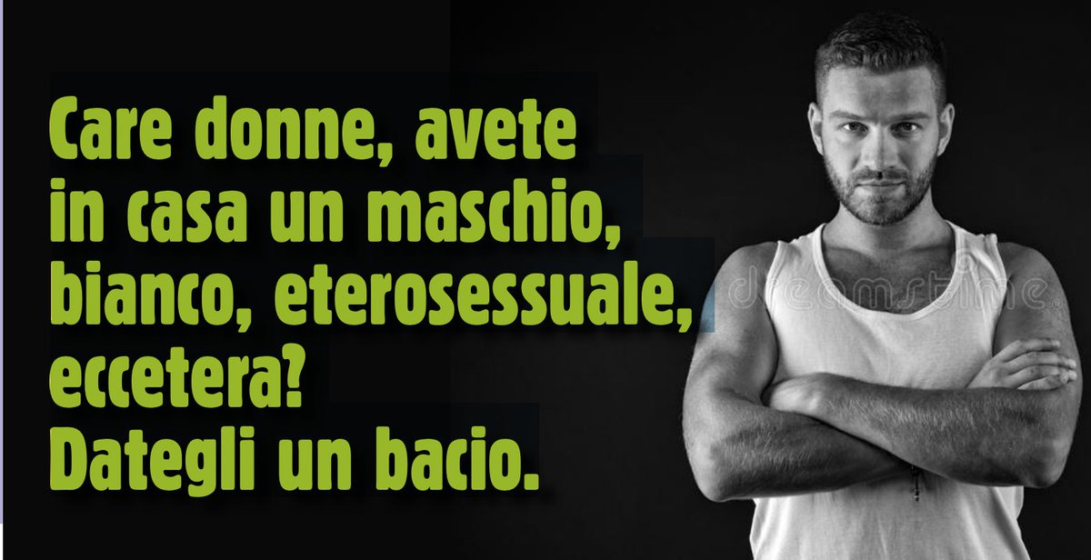 francescatotolo's tweet photo. @PBerizzi Strepitoso pure l'articolo "Care donne, avete in casa un maschio, bianco, eterosessuale, eccetera? Dategli un bacio" de "Il Mantice" della parrocchia di #Vanzaghello.
Grazie @PBerizzi per aver fatto conoscere al mondo questa perla. https://t.co/xbXv8iPzjO