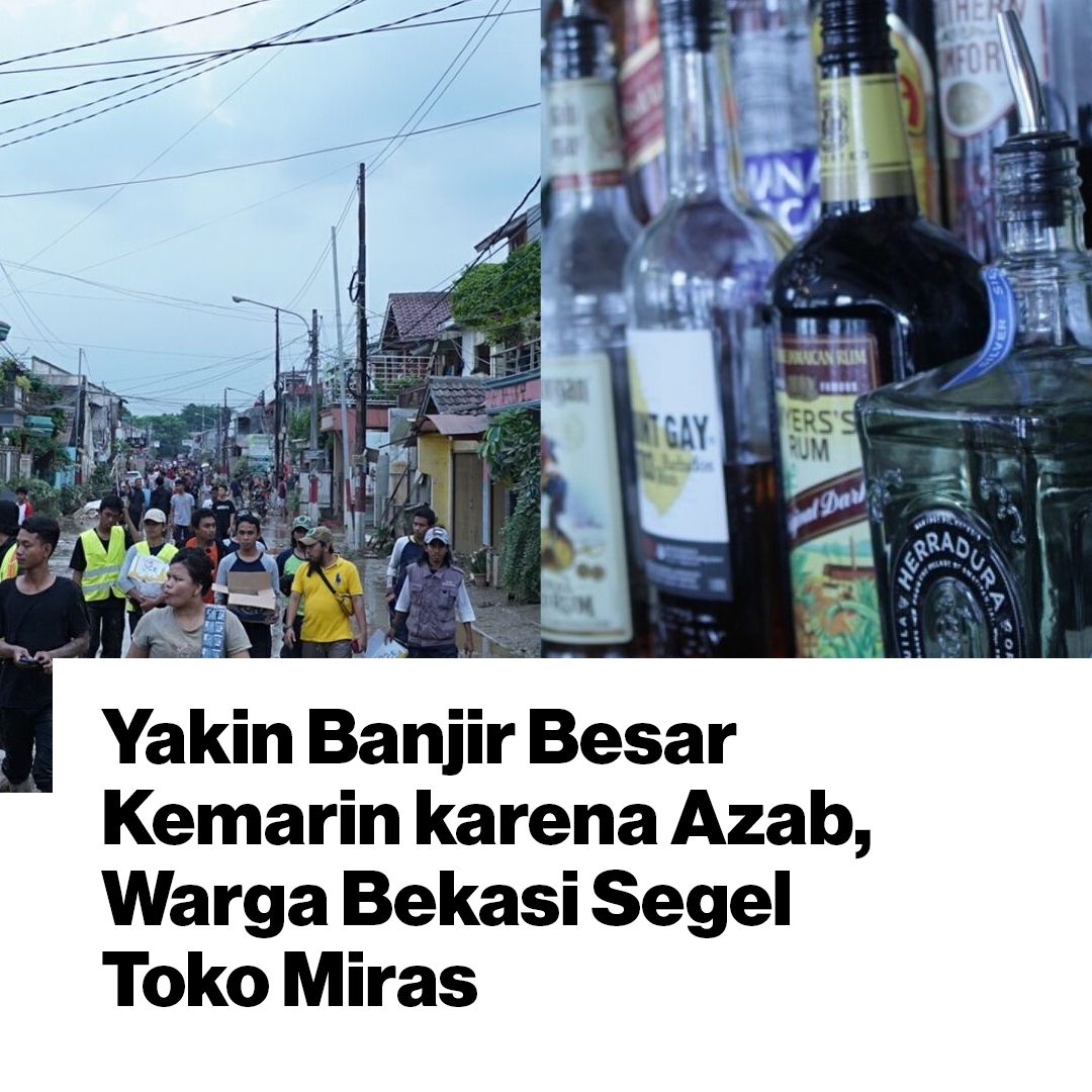 Daripada mengakui perubahan iklim dan alih fungsi lahan yang merusak lingkungan, warga lebih percaya sama narazi azab. Tempat karaoke setempat juga dituntut segera tutup. ow.ly/EWzi30q9RWQ