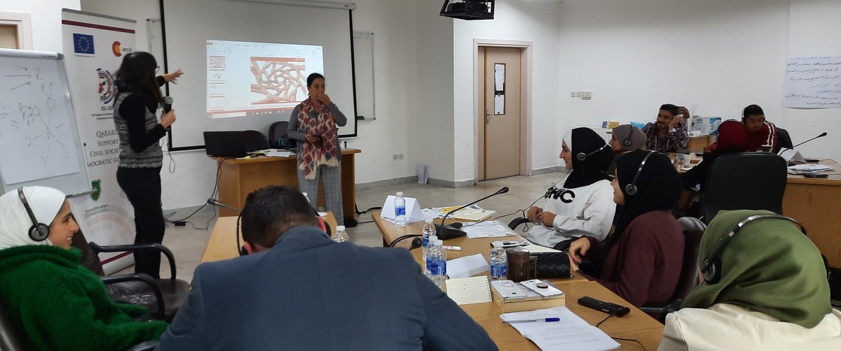 VOrtCam's tweet photo. La @CoordiONGD trabajando con las ONG de promoción de la participación democrática de #Jordania para apoyar la creación de redes de coordinación e incidencia política. @EUJDID @EUinJordan @EmbEspJordania @CooperacionESP #QARARUNA https://t.co/uzyh7Bk8ch