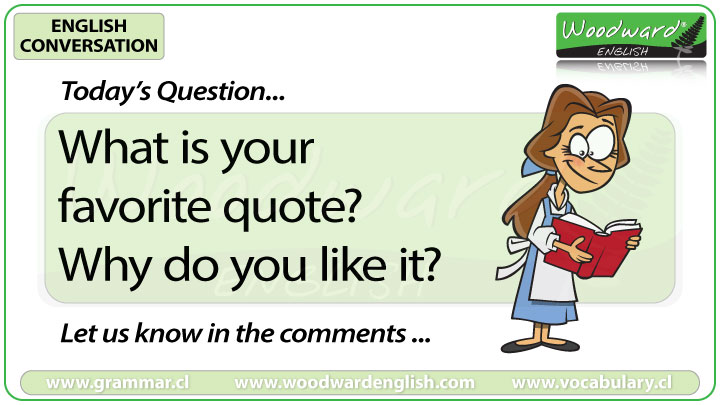 WoodwardEnglish's tweet photo. English Conversation Question 162
***
What is your favorite quote?
Why do you like it?
***
Let us know in the comments

#ESOL #EnglishConversation #SpeakEnglish #Quote #Quotes https://t.co/uk3iST8NxL