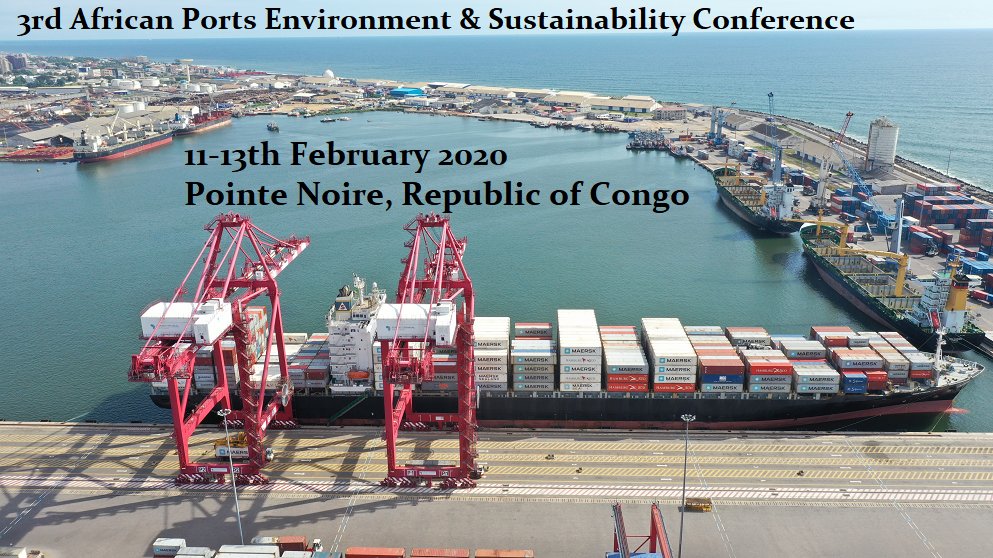 PENAfOrg's tweet photo. Upcoming Event! 11th-13th Feb 2020 (NEW DATE!)
3rd African Ports Environment &amp; Sustainability Conference
Pointe Noire, Republic of Congo

Theme: African Ports &amp; the Sustainable Development Nexus: Challenges &amp; Opportunities

Event /register page: https://t.co/libvVxBOBm

#PENAf https://t.co/qrFZAPFMP3
