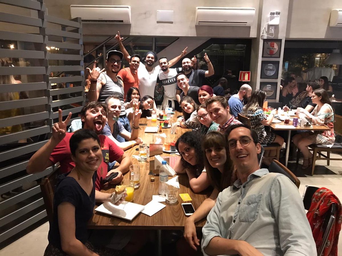 EstefanyaMarqz's tweet photo. Somos un gran equipo. 
Mexicanos, Peruanos, españoles, italianos, estonios, polacos y brasileños. #ted3 #finaltraining #ErasmusPlus #Trainingoftrainers #tedfamily #novohamburgo #environmentaleducation https://t.co/1WHaFn7qsi