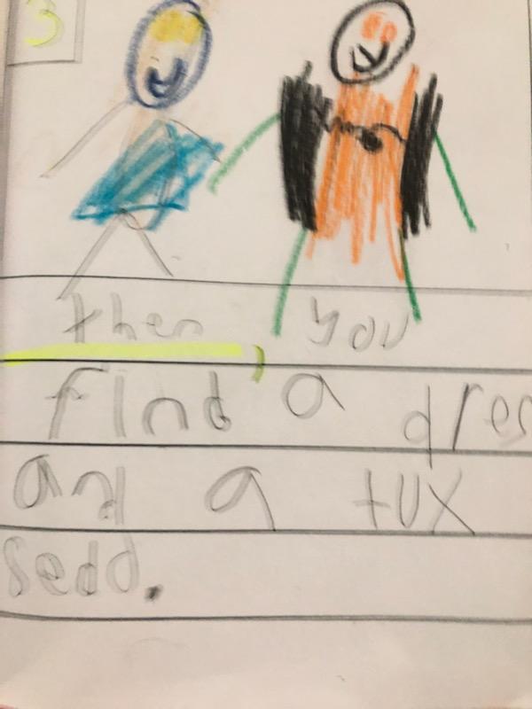 RangesRoom's tweet photo. A 5 year old's guide to getting married. My son's How to writing @LucyCalkins @TCRWP @jostsboasts #unitsofstudy https://t.co/pEXdjjPadc