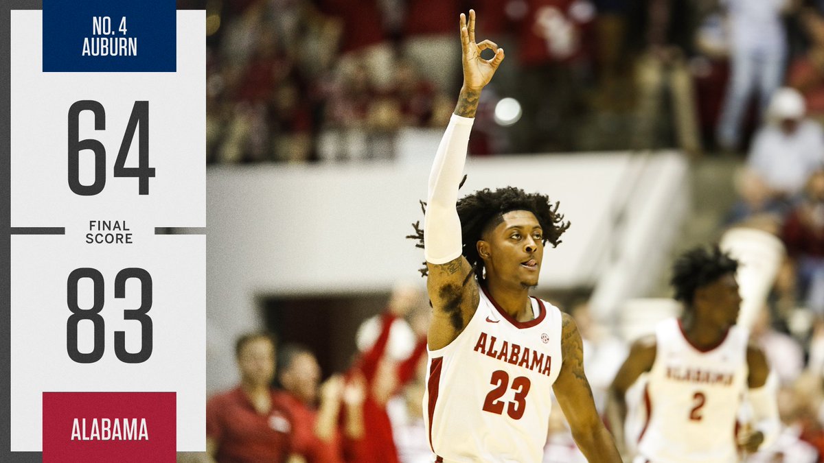 ALABAMA UPSETS NO. 4 AUBURN IN TUSCALOOSA!!!