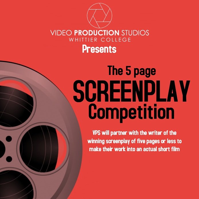 wcVPS's tweet image. Have an idea for a short film? Submit your screenplay of 5 pages or less to VPS and you could see your film produced for the big screen! All submissions due by January 24th at midnight to video@poets.whittier.edu. Send any questions to that email as well!