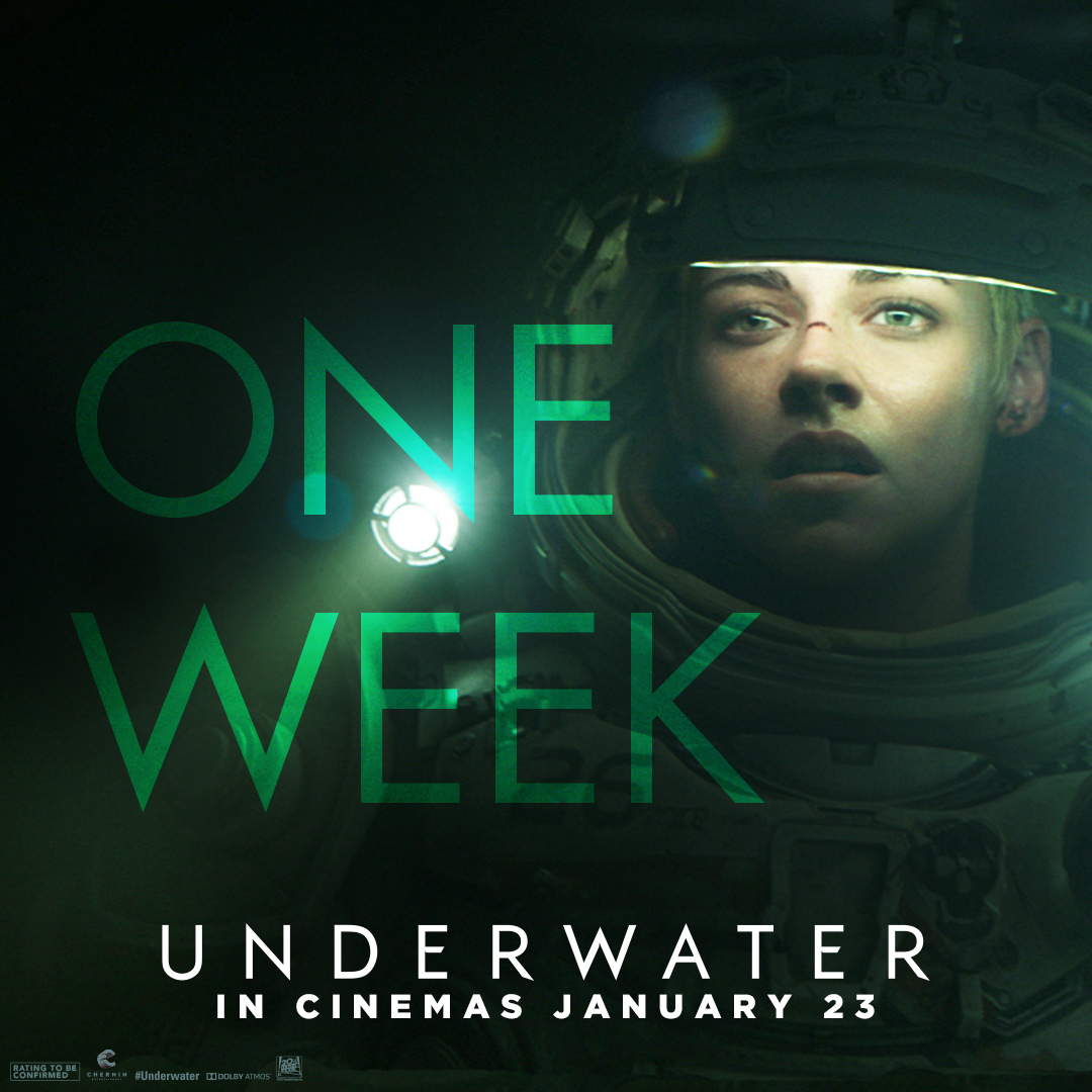 In ONE WEEK, fear has a new depth. See UNDERWATER in cinemas January 23.