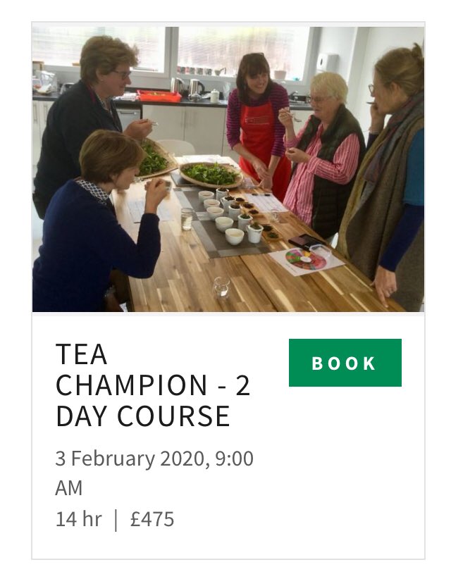 scotteafactory's tweet photo. Come and learn about tea at the Scottish Tea Factory. The next TEA CHAMPION course is on 3rd and 4th Feb! @UKTeaAcademy @scotteafactory #teacourse #tealearning https://t.co/1iD20tRaeI