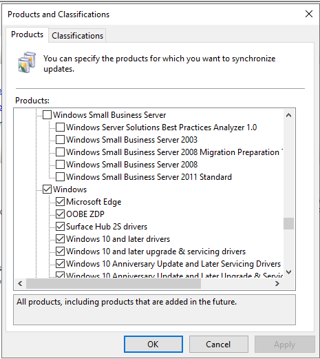 PowerShellFYI's tweet photo. Dont forget to enable Microsoft Edge in #WSUS https://t.co/571GJ9Kim4