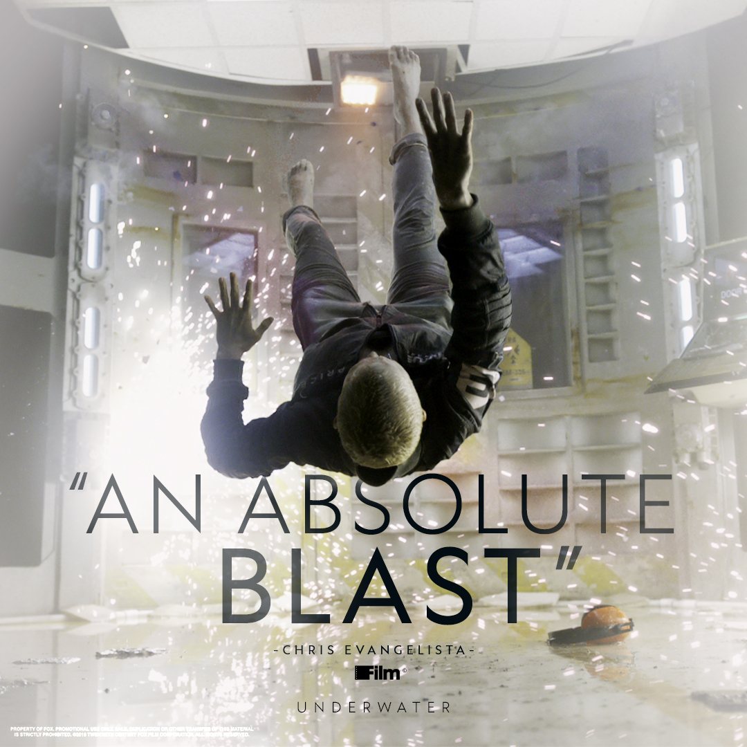 #Underwater will leave you gasping for air. See the movie now playing in theaters! Get tickets: fandango.com/Underwater