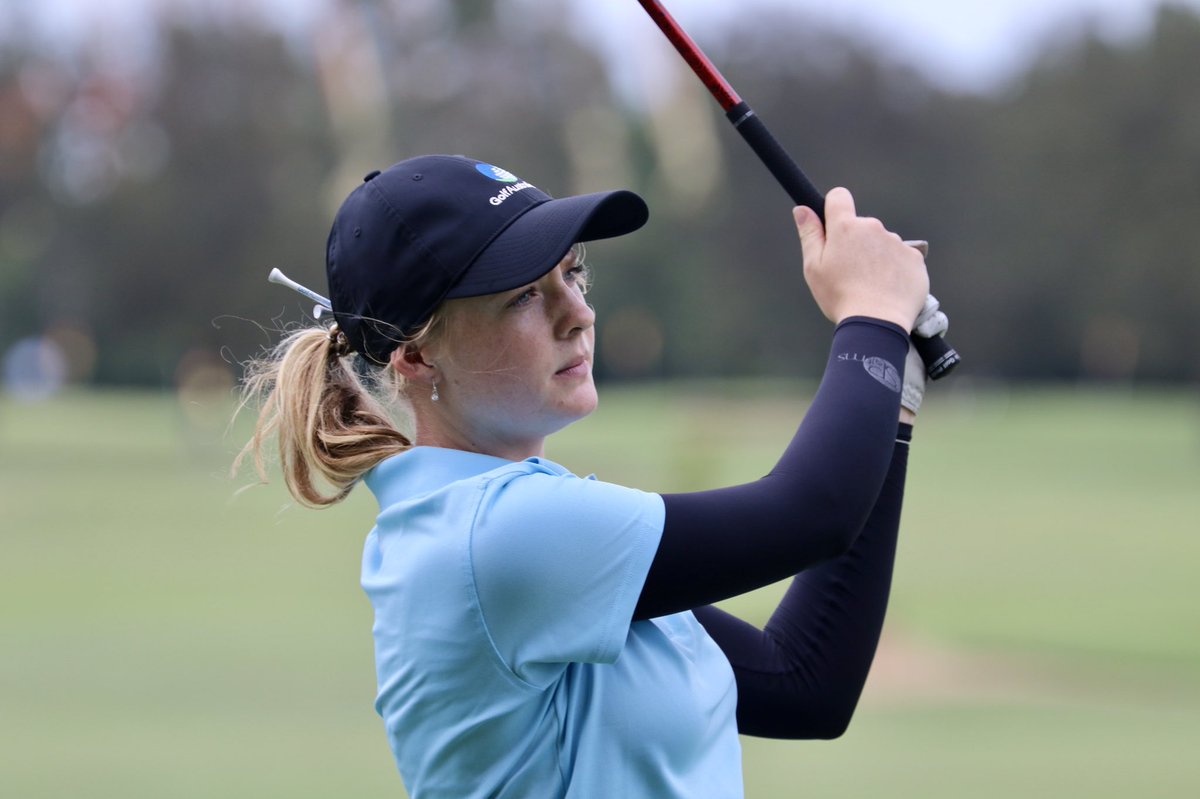 The battle of the Queenslanders continue with <a href="/sarahwilson270/">Sarah Wilson</a> and <a href="/CassiePorter02/">Cassie Porter</a> all square through nine. Won’t be an easy match to win between these two ⭐️⭐️ !! #AusAm