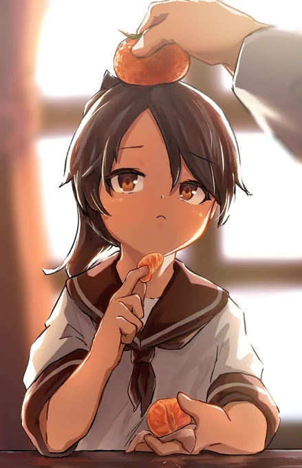 鏡餅...敷波ごめんよ
ほんの出来心なんだ

#艦これ  #敷波 