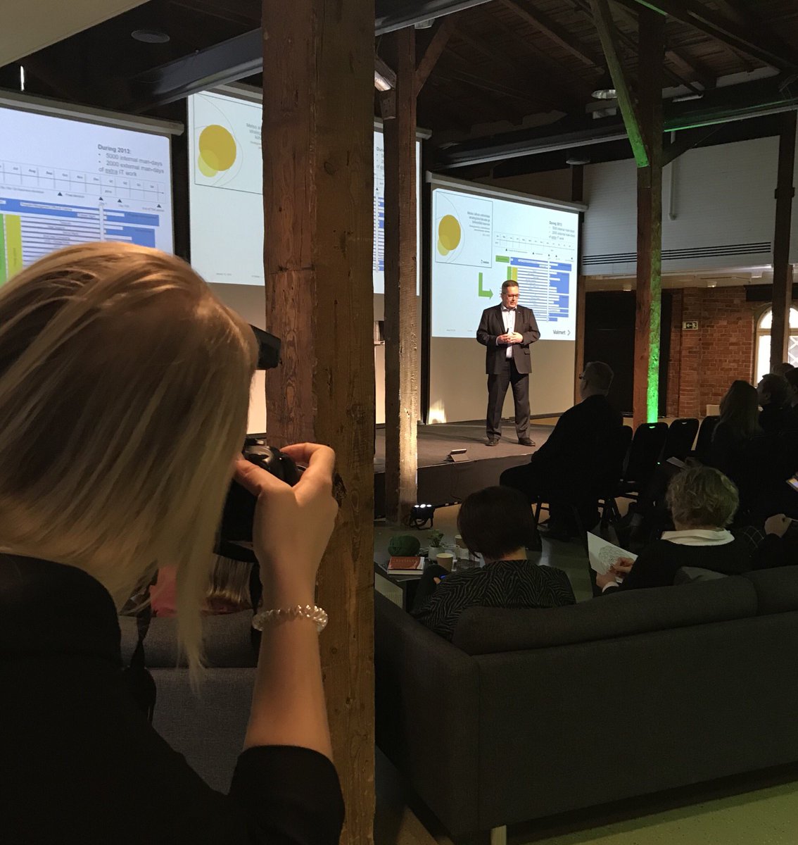 What is the role of a CIO in the development of a company? The CIO of the year @J_Puustinen on stage and revealing how IT has been a driver of growth for Valmet. #BuildingTheFuture
#DJP2020 #learnBT #manageBT #BusinessTechnology