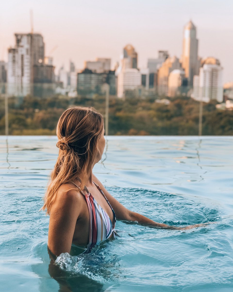 Bangkok 🧡 So many places I want to revisit! The rooftop hotel infinity pools though 😍 

What is the most amazing hotel you have ever stayed at?? 

#traveltribe #bloggerstribe #thailand @ThailandInsider #hotelgoals #infinitypool