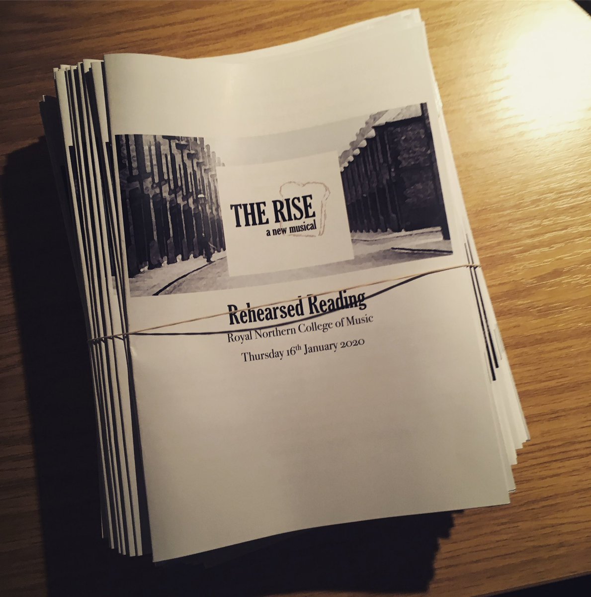 therisemusical's tweet photo. Wishing @grahamlappin and his company of actors and musicians the most wonderful day at Roach’s bakery... @therisemusical is ready and we can’t wait to see where it goes from here 🙌🏻🍞👏🏻🍞💜 https://t.co/kePeIAyD8w