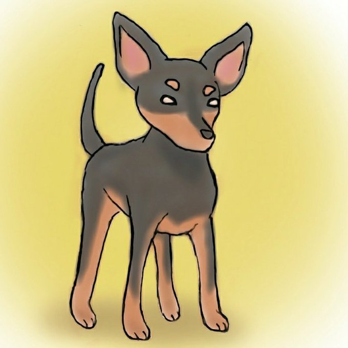 ミニチュアピンシャのtwitterイラスト検索結果