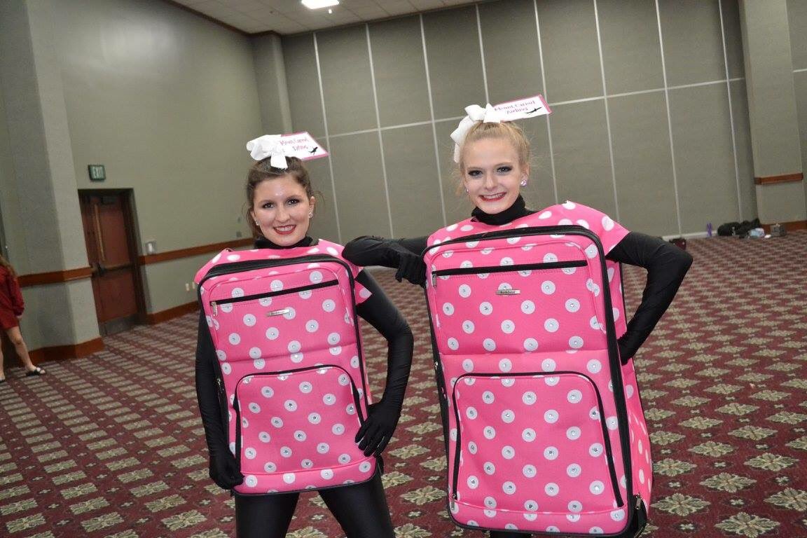 estamarie7's tweet photo. When your daughter's dance team makes better costumes than SNL!  #FallonTonight  #JimmyFallon #SuitcaseBoy https://t.co/zNQ0KNhlx4