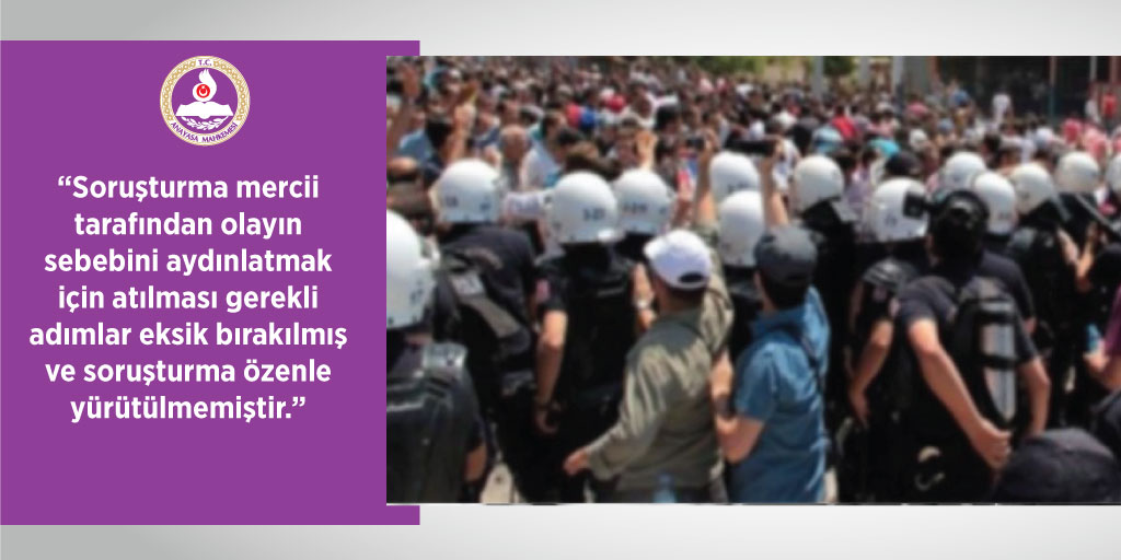 Göstericilere Biber Gazı Sıkan Kolluk Görevlileri Hakkında Kovuşturmaya Yer Olmadığı Kararı Verilmesi Nedeniyle İnsan Haysiyetiyle Bağdaşmayan Muamele Yasağının İhlal Edilmesi
anayasa.gov.tr/tr/haberler/bi…