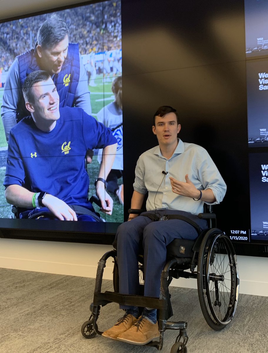 Today at Visa’s SF Innovation Center, Robert Paylor showed us what courage and perseverance look like in action. Thank you for inspiring 
us with your incredible story, profound gratitude, and your indomitable spirit!