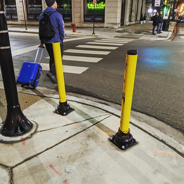 Flex-base steel #bollards deliver pedestrian protection while remaining resilient against bumps from cars and trucks. Clever. ift.tt/3aeFLbm
