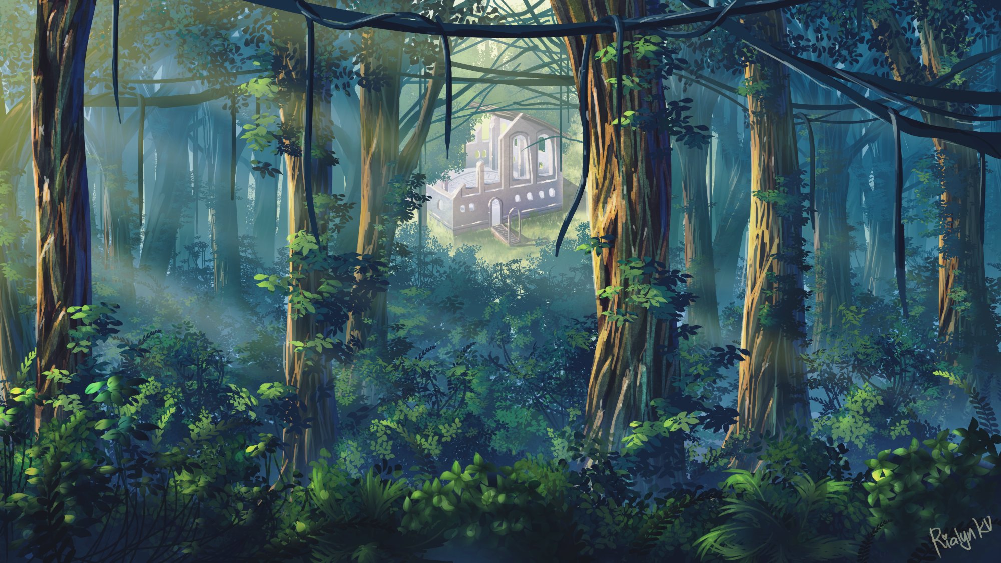 Anime Forest Wallpapers  Top Free Anime Forest Backgrounds   WallpaperAccess