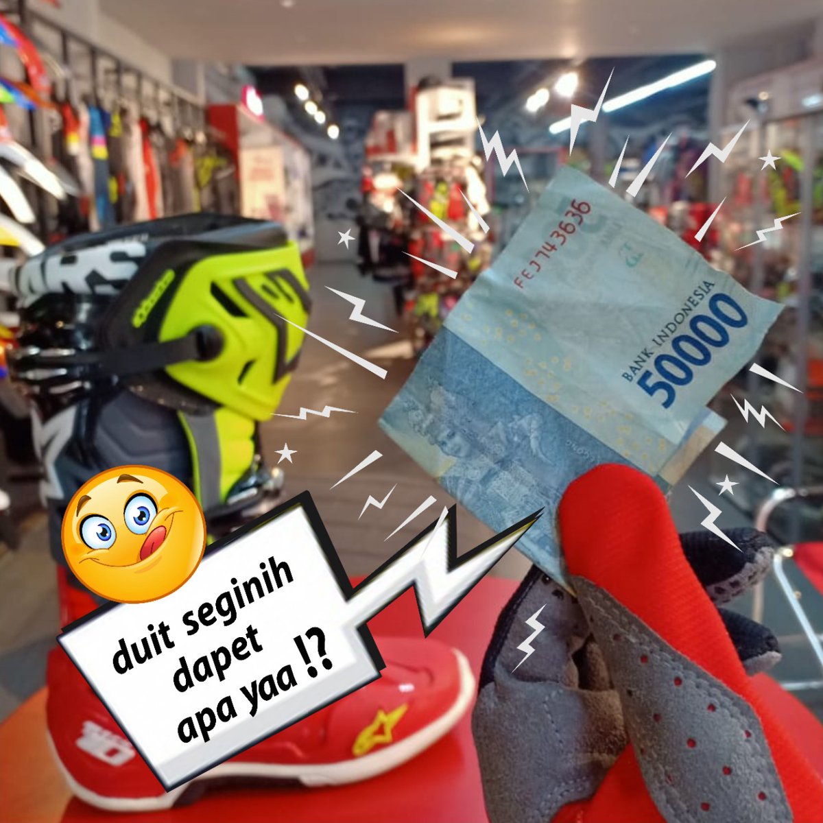 vmx_id's tweet photo. 50.000 dapat apa ya!?🤔😋 #TokoVMX Di Satu Harga dapatkan kebutuhan ngetrail kamu seharga 50.000⤵️
https://t.co/XHW6XzGSJW
-
#RideWithUs #VMX #VMXid #OnlineMotoShop #Indonesia #MXShop #motoxshop #perlengkapantrail #variasitrail #variasimotortrail https://t.co/pAAqUKstDY
