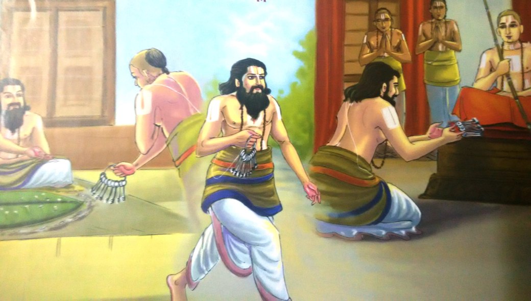 It was his smartness which led Swami Ramanujar to get the Srirangam temple keys from Amuthanar. This paved way for Swami Ramanuja to administer the Temple & make tremendous reforms. https://twitter.com/mayamadhava/status/1141021509361659904