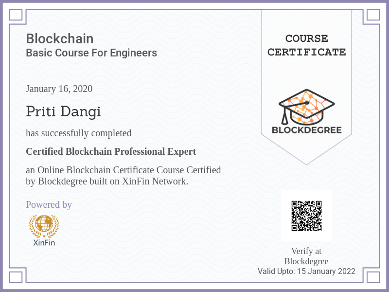 pd2105's tweet photo. Hey, I just got certified in blockchain from https://t.co/dEbLo8nMmV, check it out !! https://t.co/xg8BO68LTV
