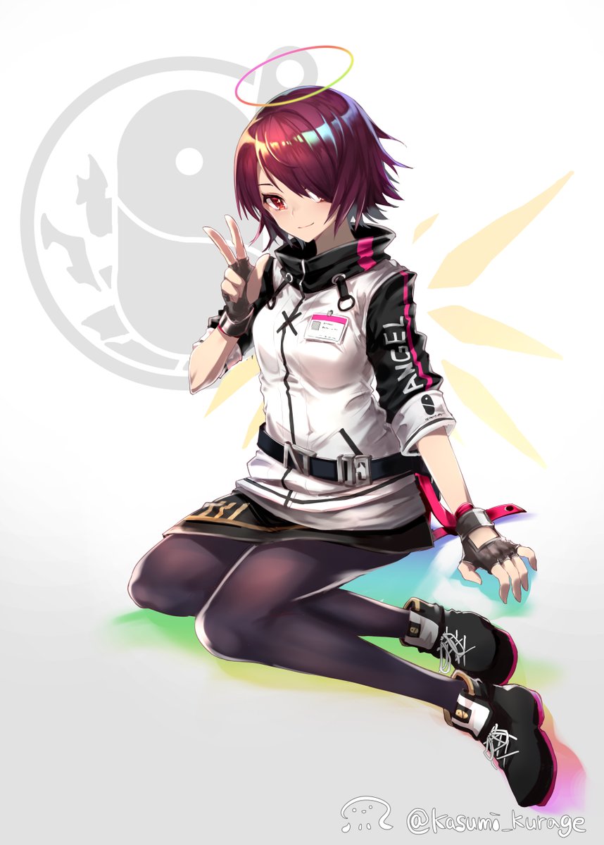 今日方舟！！リリース記念に、このゲームを知るきっかけになったエクシアちゃん描きました〜！リセマラでちゃんとgetしたで！めっちゃ嬉しい〜〜かわいい〜〜！！ #アークナイツ #明日方舟 #Arknights