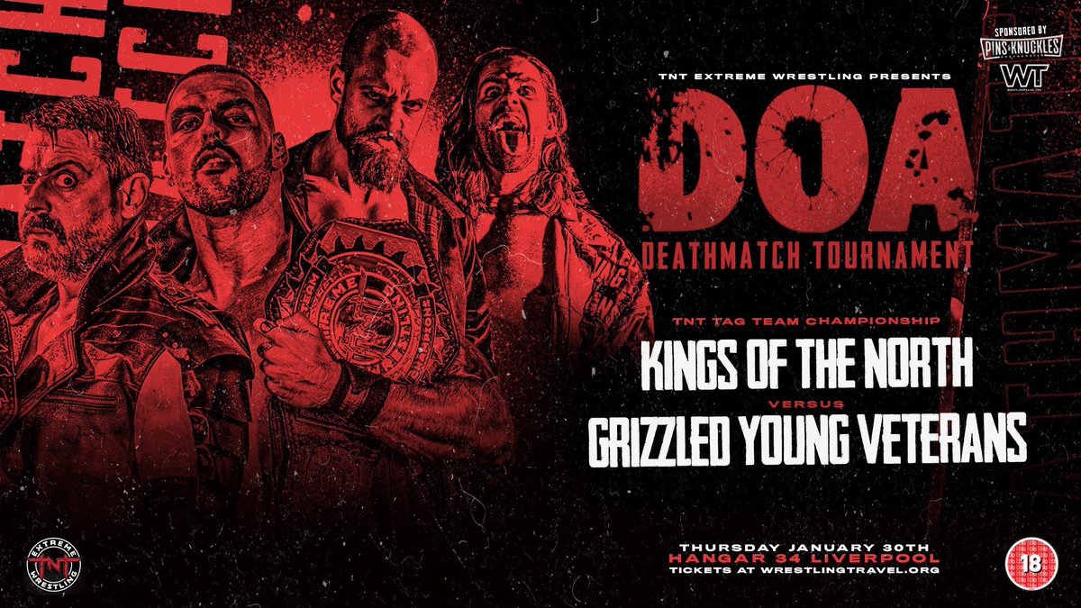 CorvinNI's tweet image. Jan 30th - SOLD OUT - DOA 
@TNTExtremeWres 

#GYV vs #KOTN